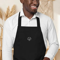PureOnSkin Adjustable Organic Cotton Kitchen Apron - Hypoallergenic Frictional Protection