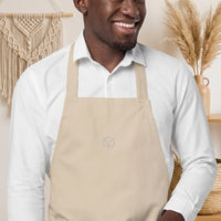PureOnSkin Adjustable Organic Cotton Kitchen Apron - Hypoallergenic Frictional Protection