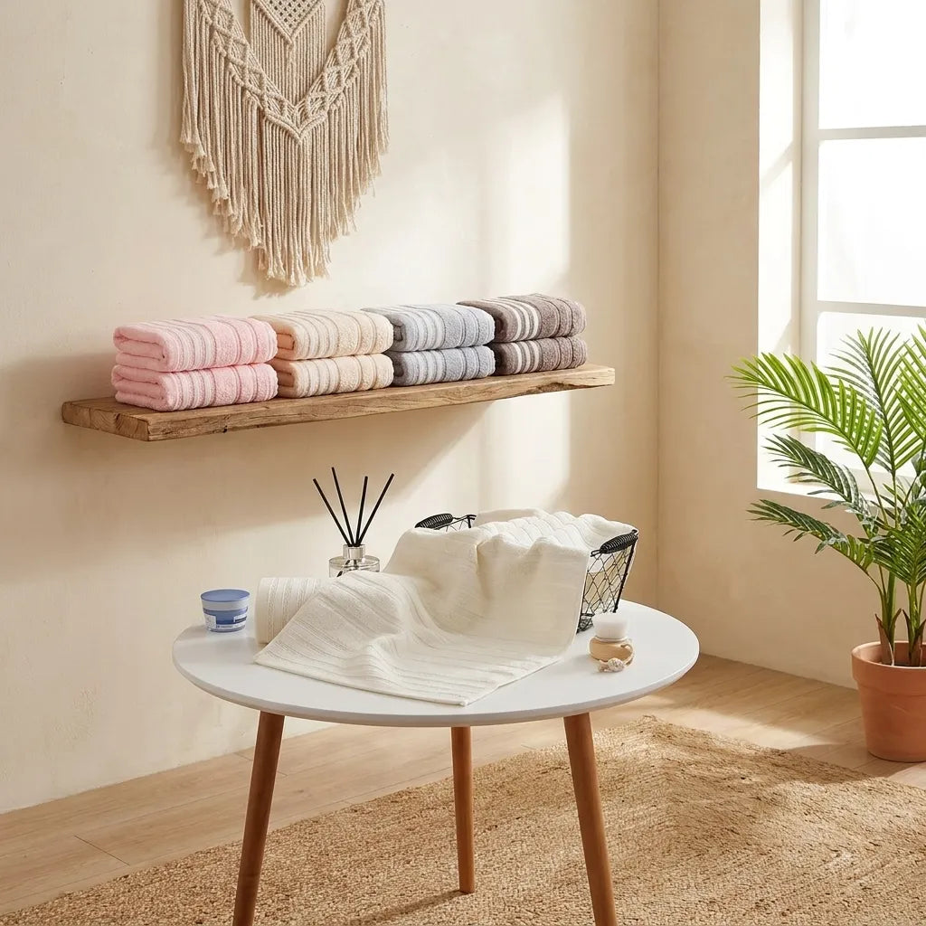PureOnSkin Premium 100% Cotton Face Cloths & Bath Towels