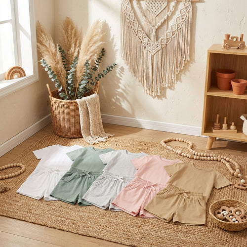 Baby & Toddler Organic Cotton Shorts Set: Ultra-Gentle on Sensitive Skin