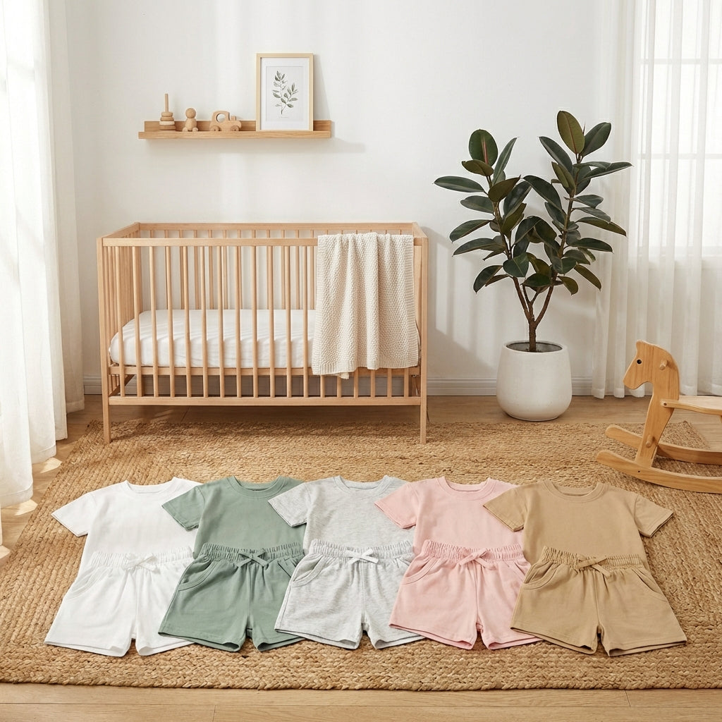 Baby & Toddler Organic Cotton Shorts Set: Ultra-Gentle on Sensitive Skin