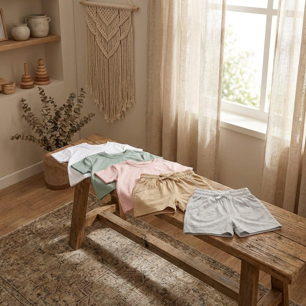 Baby & Toddler Organic Cotton Shorts Set: Ultra-Gentle on Sensitive Skin