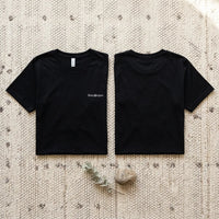 PureOnSkin Friction-Free Women’s Organic Ribbed Neck Cotton T-Shirt for Sensitive Skin & Eczema Comfort