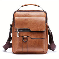PureOnSkin Men's Premium Crossbody Messenger Bag High-Quality Low-Chemical Shoulder Bag with Card Wallet