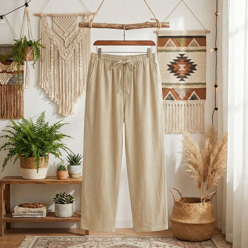 Casual Men Linen Trousers | Lightweight & Breathable