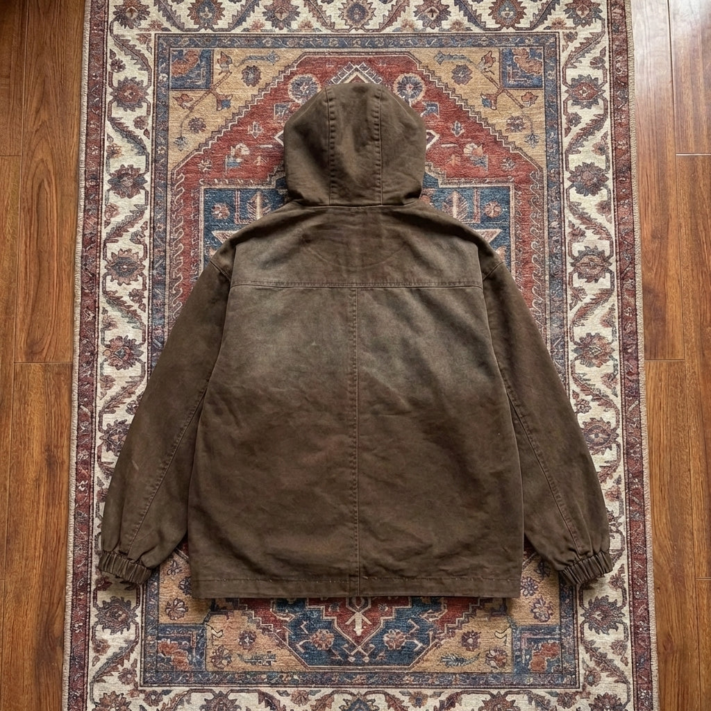 Men’s Plus Size 100% Cotton Drawstring Jacket