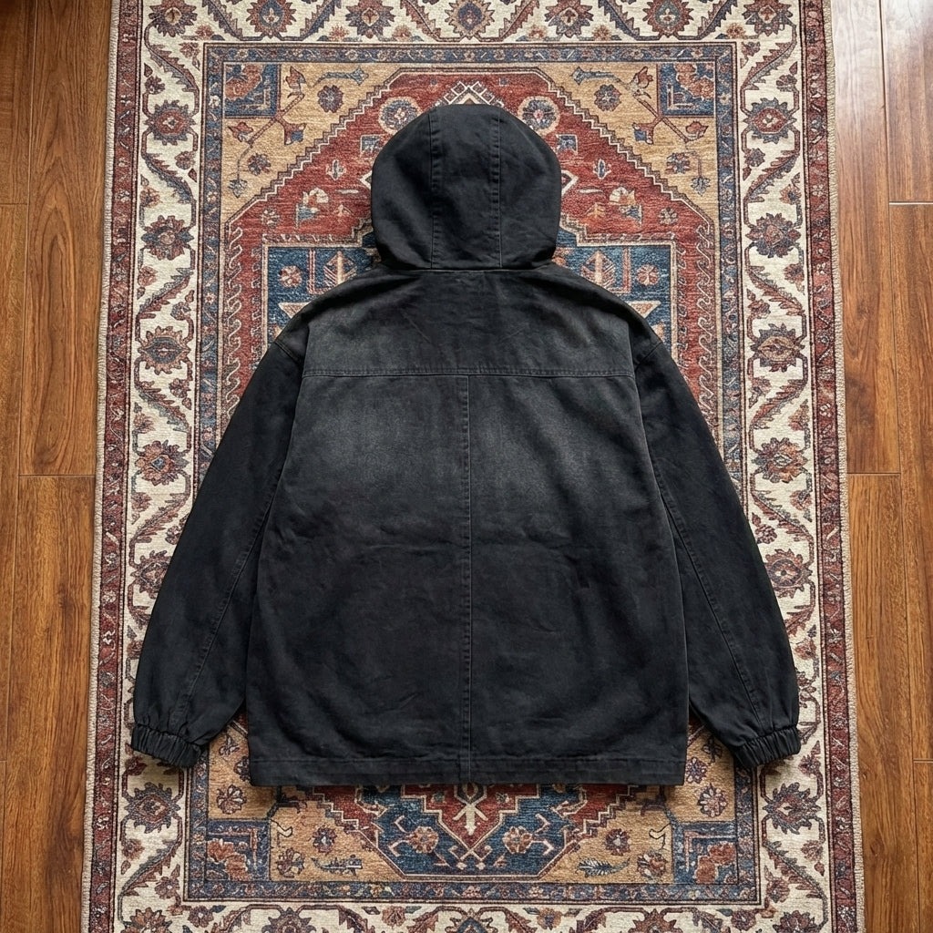 Men’s Plus Size 100% Cotton Drawstring Jacket