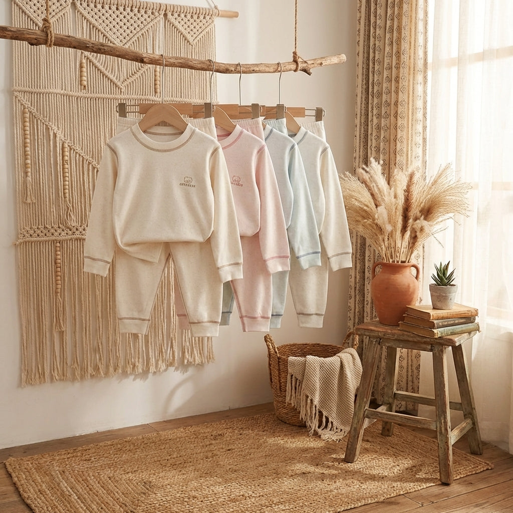 Baby 100 Cotton Thermal Clothes | PureOnSkin Antibacterial