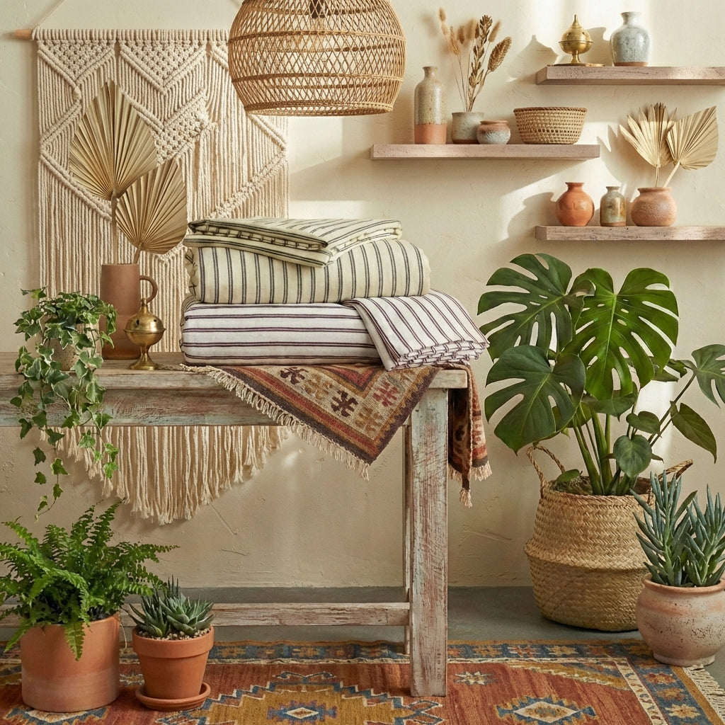 Double Bed Fitted Sheet Set | 100% Cotton Sensitive Skin