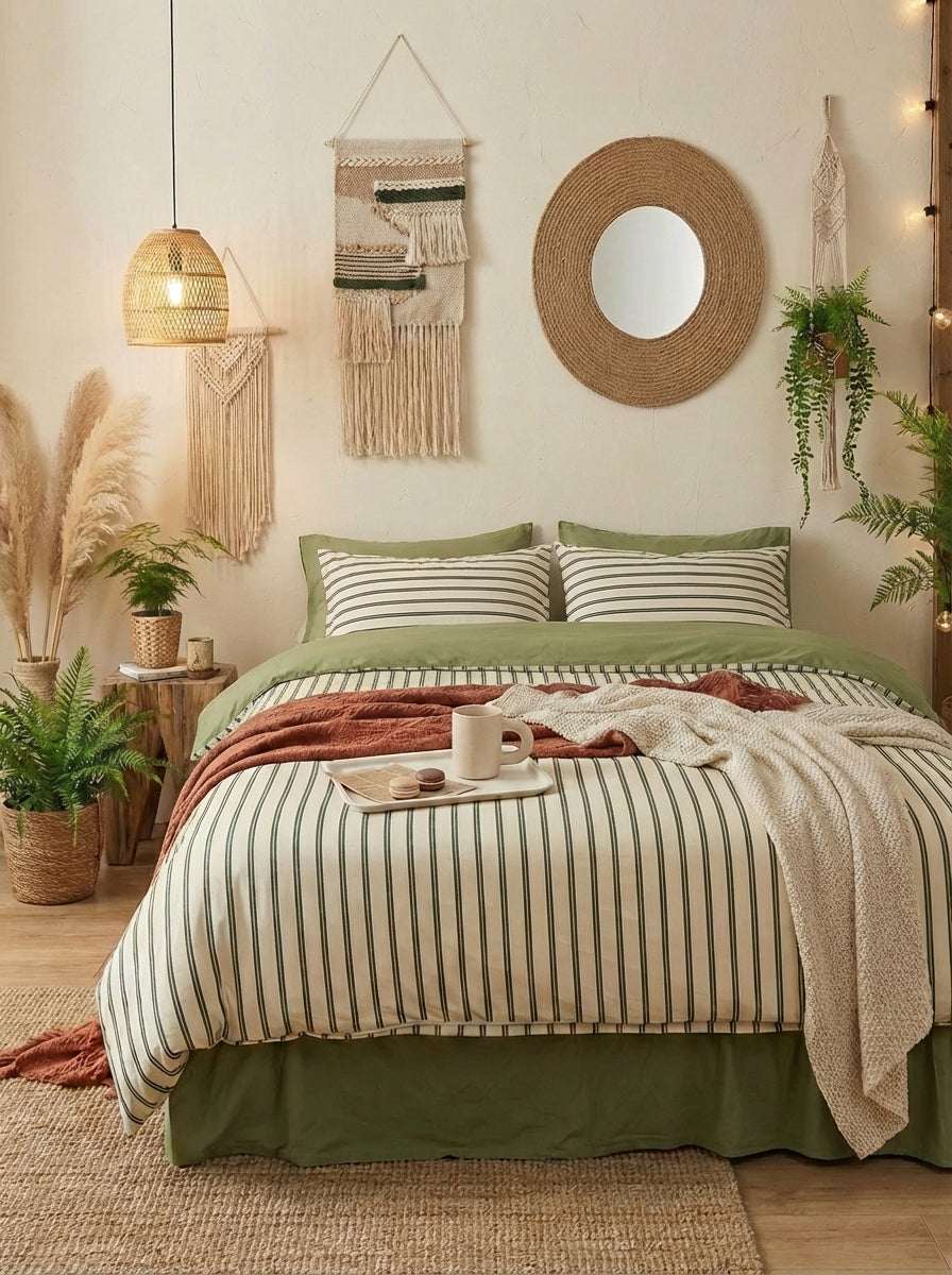 Double Bed Fitted Sheet Set | 100% Cotton Sensitive Skin
