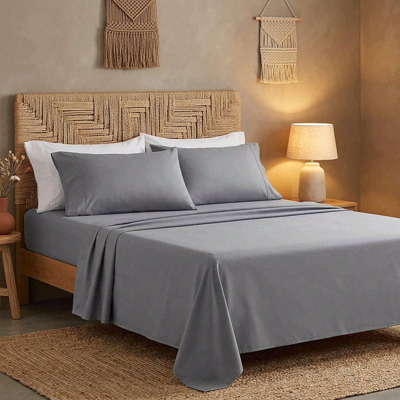 Twin size Silver 100% Egyptian Cotton 1000 Thread Count Sheet Set