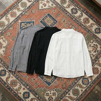 PureOnSkin Breathable Men’s Plus Size Cotton Linen Look Shirt for Sensitive Skin & Eczema Relief