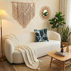 Bohemian Chic Tufted Pillow: Minimalist Textured Home Accent