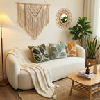 Bohemian Chic Tufted Pillow: Minimalist Textured Home Accent
