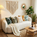 Bohemian Chic Tufted Pillow: Minimalist Textured Home Accent