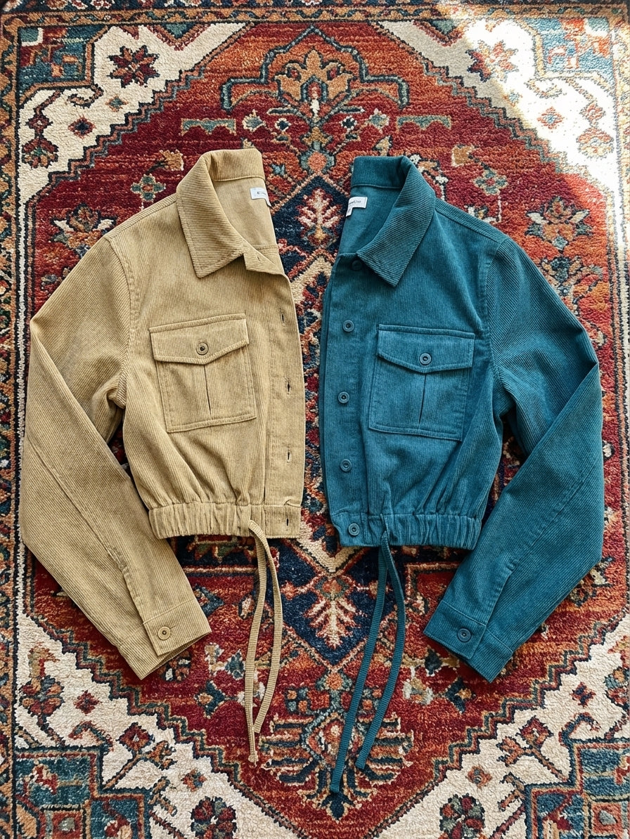 Meta Title: Women’s Cropped 100% Cotton Jacket