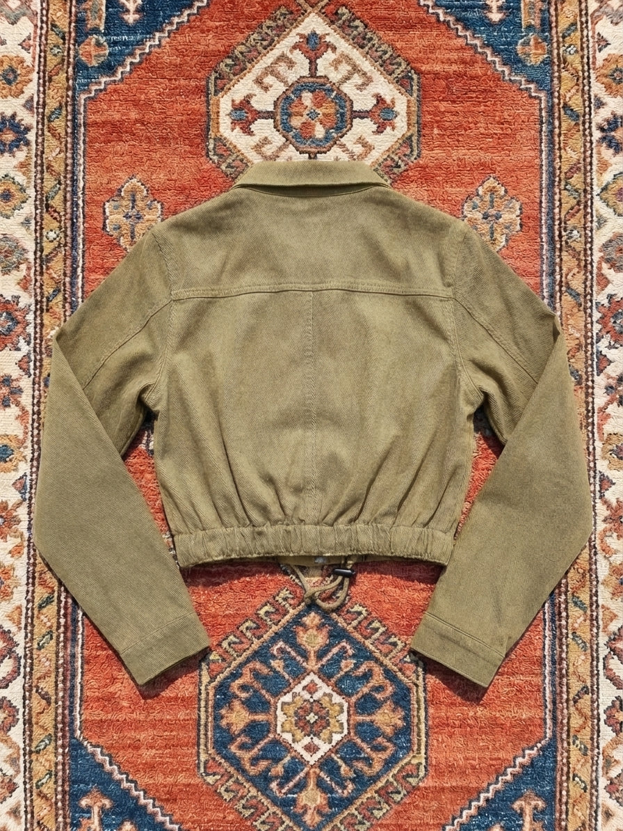 Meta Title: Women’s Cropped 100% Cotton Jacket