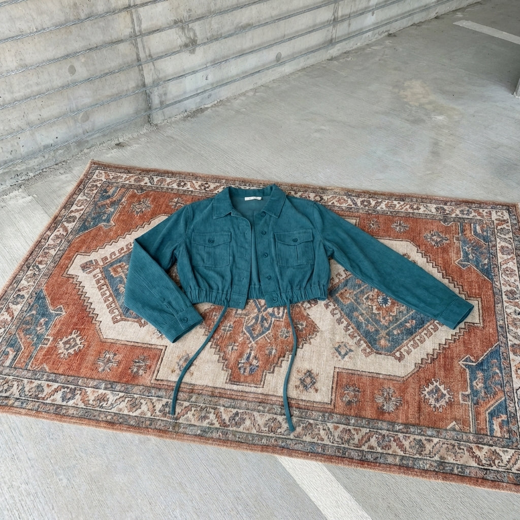 Meta Title: Women’s Cropped 100% Cotton Jacket