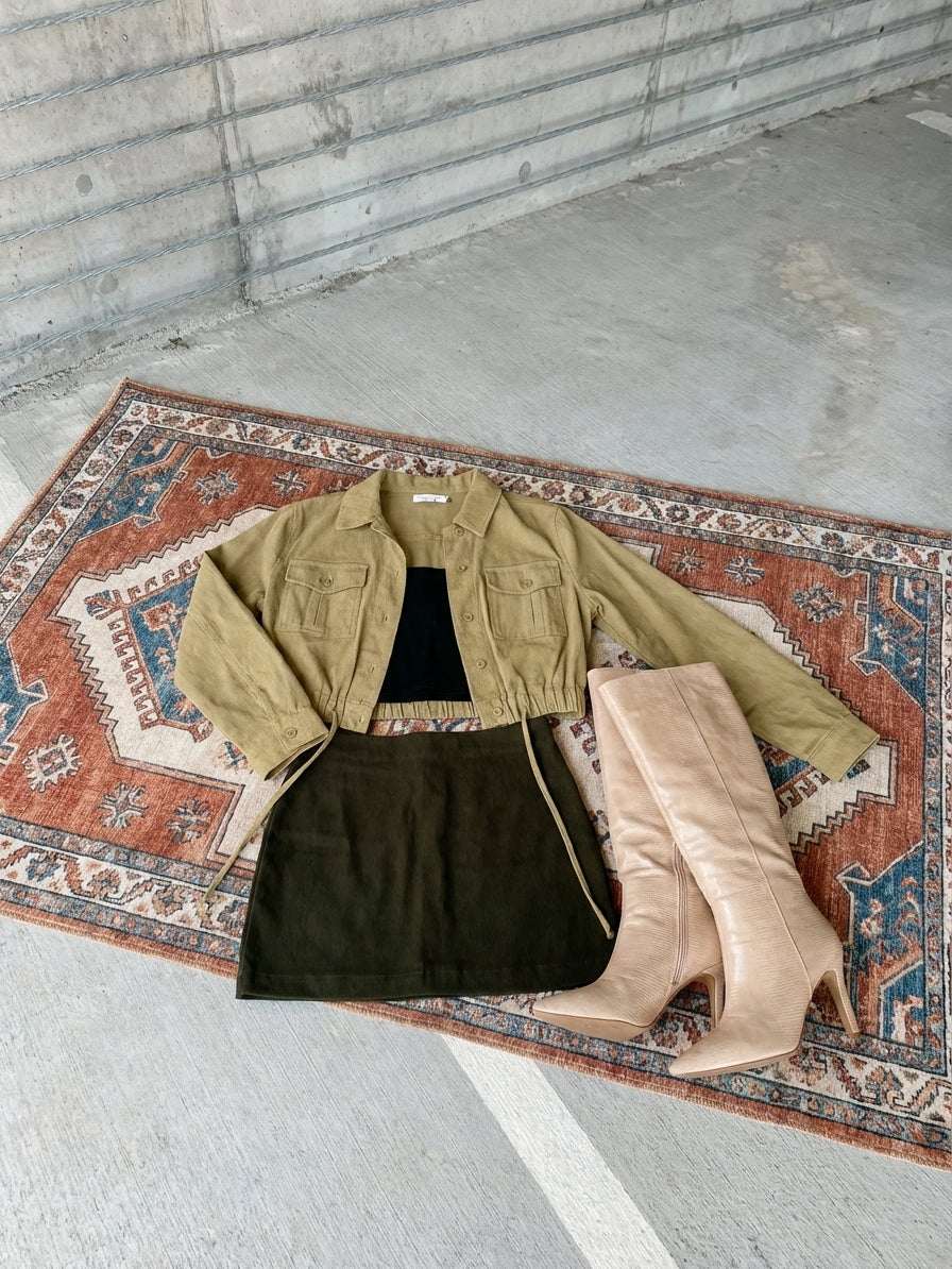 Meta Title: Women’s Cropped 100% Cotton Jacket