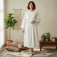 PureOnSkin Non-Irritating Women’s Pure Cotton Two Piece Set for Chronic Urticaria & Textile Allergy Management
