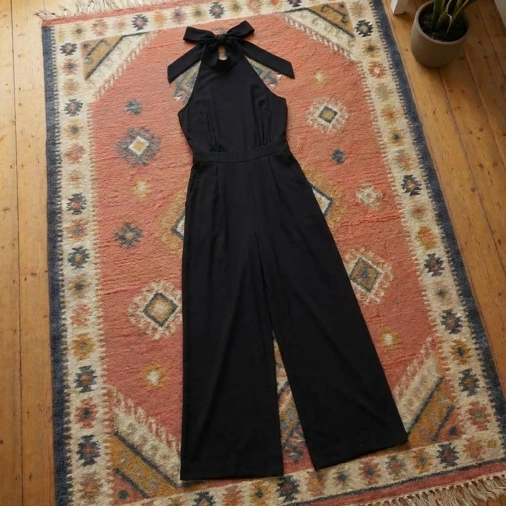 Cutout Sleeveless Wide Leg Jumpsuit