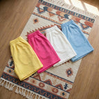 100% Cotton Woman Round Neck Top & Shorts Set