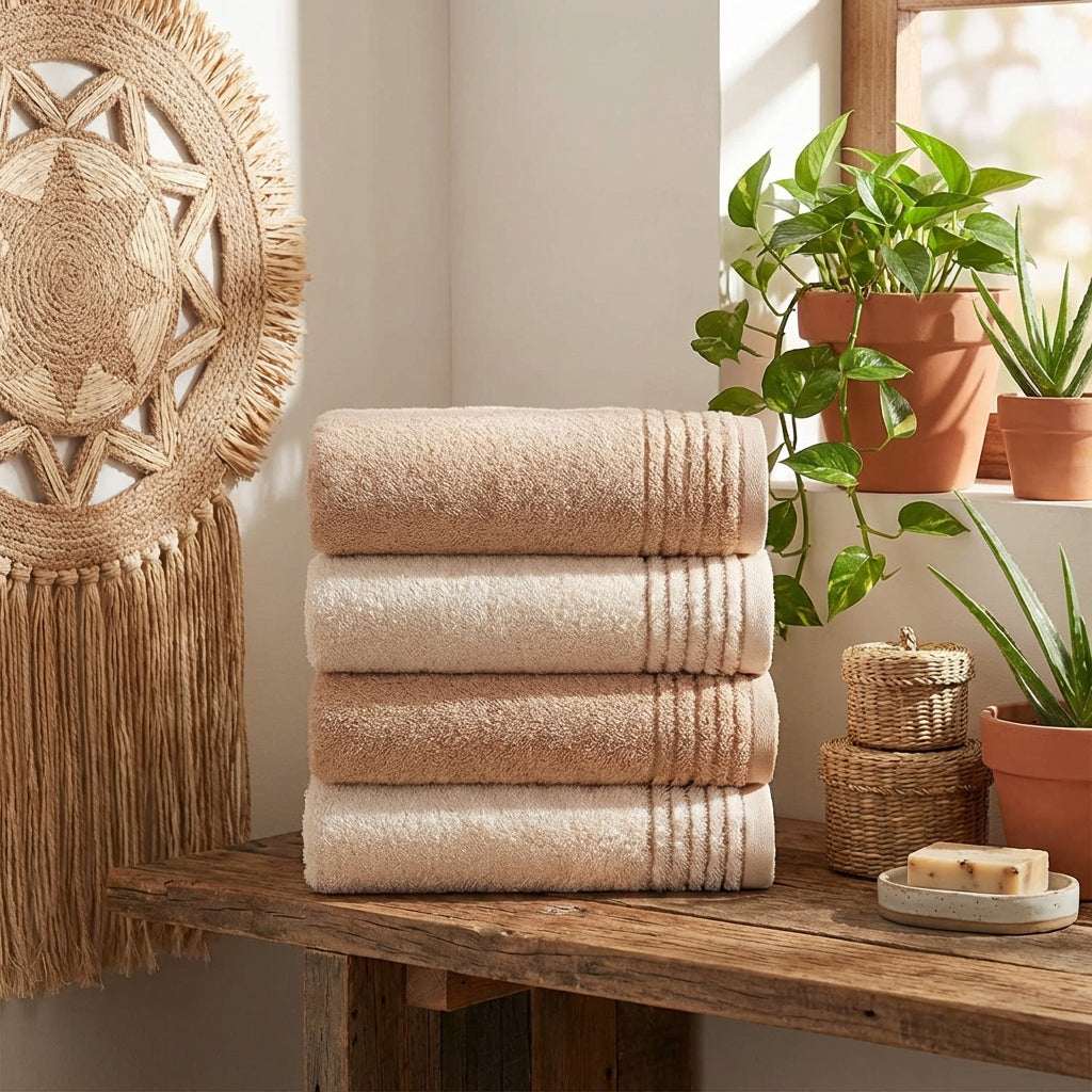 PureOnSkin Luxury Cotton Towel Set - 100% Cotton Soft & Absorbent
