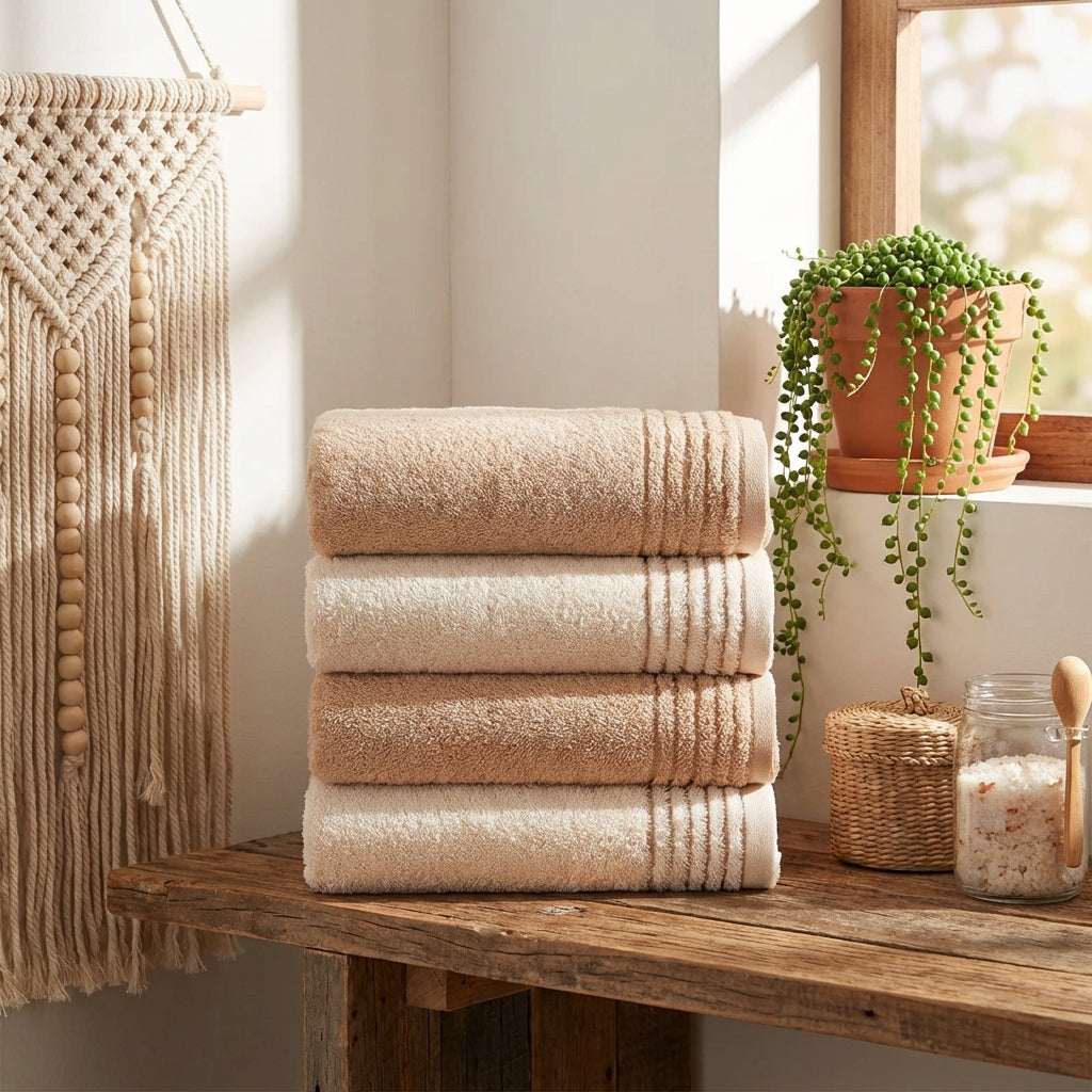PureOnSkin Luxury Cotton Towel Set - 100% Cotton Soft & Absorbent