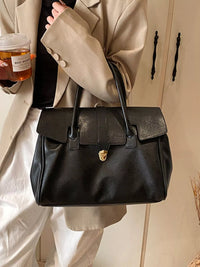 PureOnSkin Women's Premium Buckle PU Leather Handbag High-Quality Low-Chemical Daily Shoulder Bag