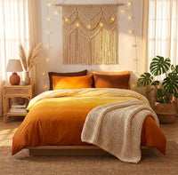 PureOnSkin Gradient 4-Piece Cotton Bedding Set - Soft & Breathable