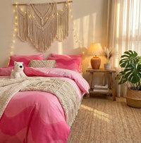 PureOnSkin Gradient 4-Piece Cotton Bedding Set - Soft & Breathable