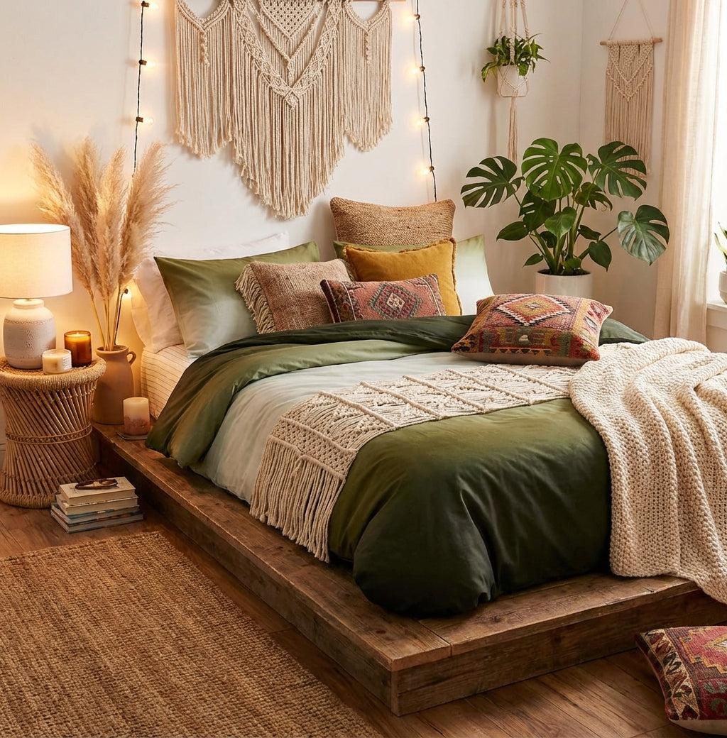 PureOnSkin Gradient 4-Piece Cotton Bedding Set - Soft & Breathable