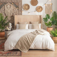 Cotton and Linen Bed Runner | Minimalist & Skin-Safe