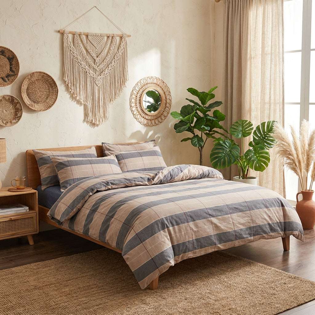 PureOnSkin Signature Washed Cotton 4-Piece Set | Ultra-Soft