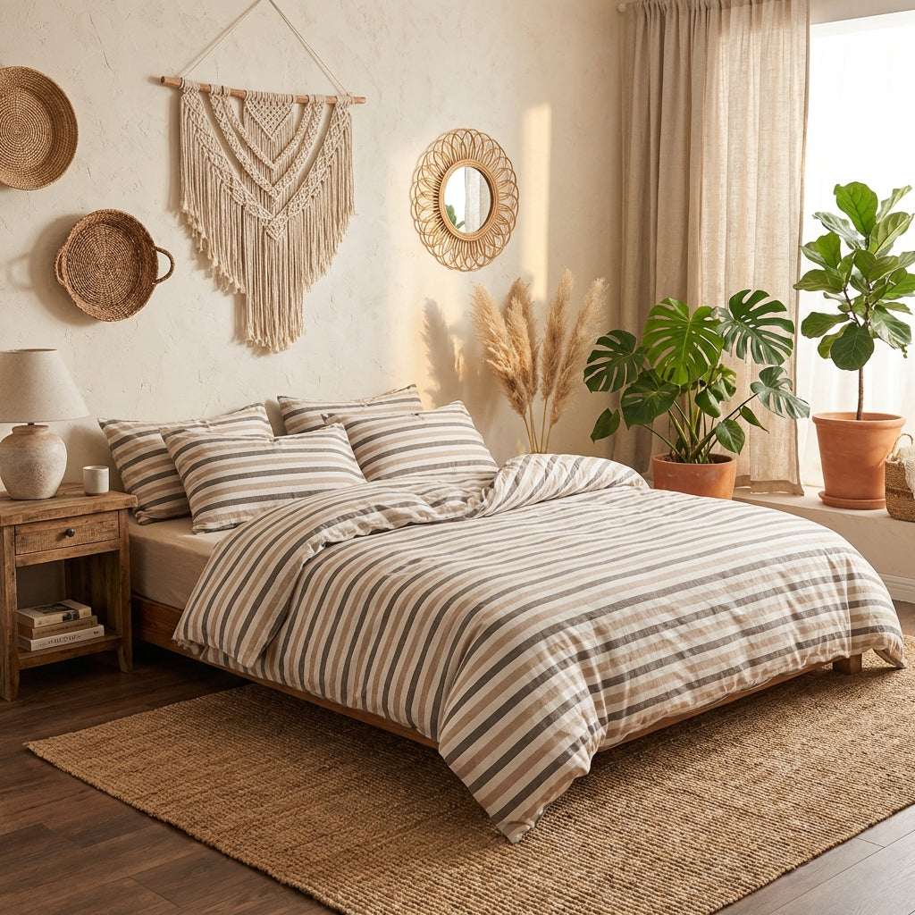 PureOnSkin Signature Washed Cotton 4-Piece Set | Ultra-Soft