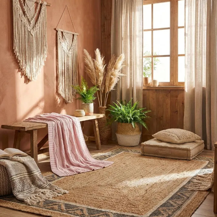 All-Season Bamboo Knitted Throw Blanket | Temperature-Regulating & Anti-Itch for Dermatitis Relief.