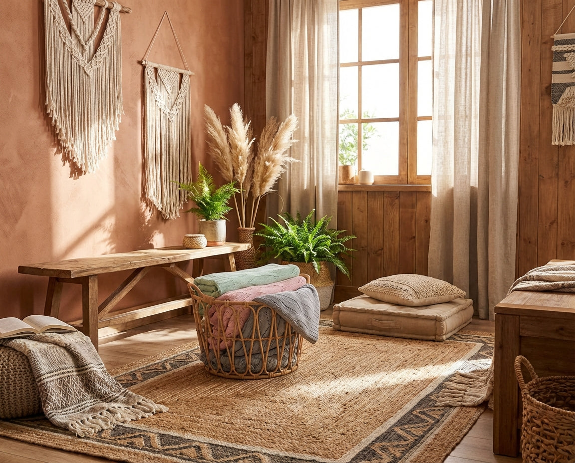 All-Season Bamboo Knitted Throw Blanket | Cooling & Soft