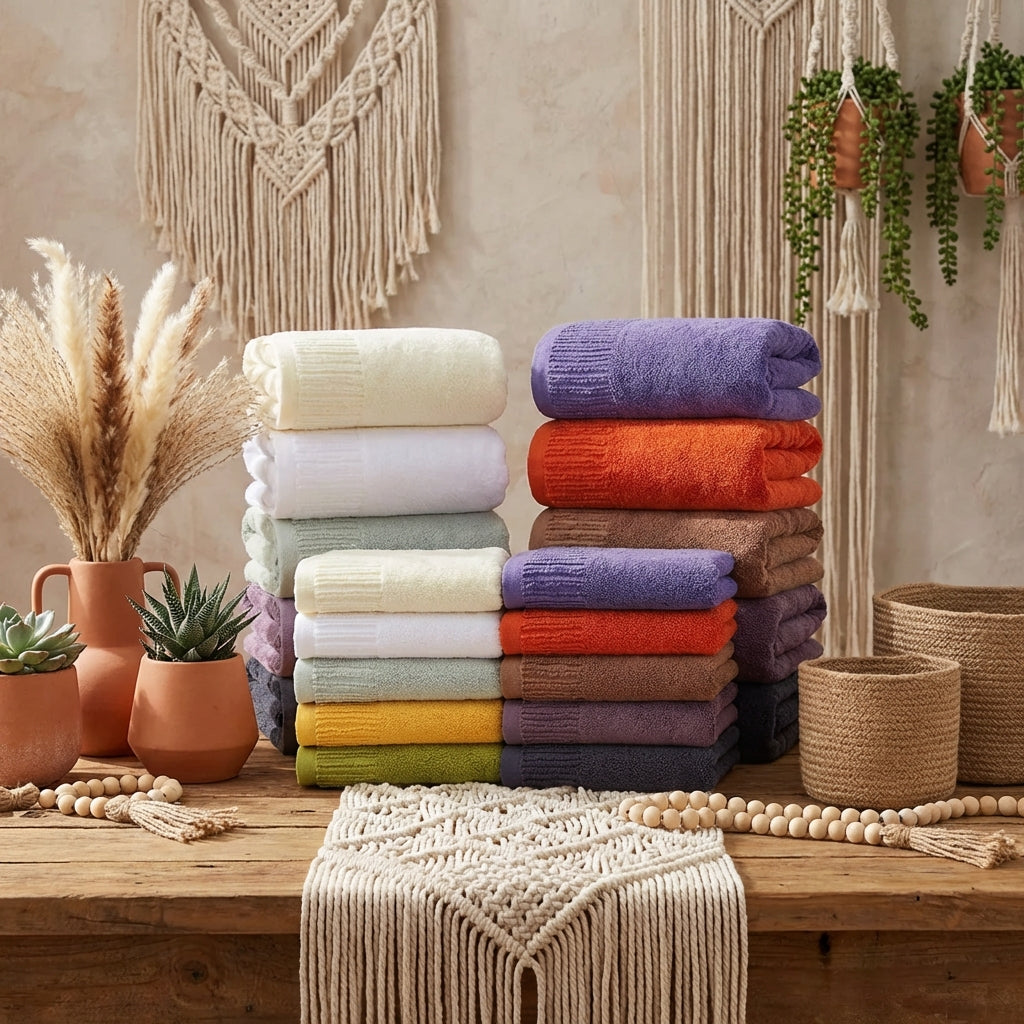 Luxury 100% Cotton Thickened Bath Towel Set | 3-Piece Spa Bundle
