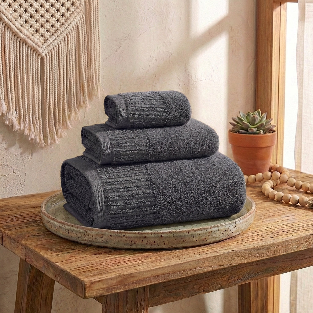 Luxury 100% Cotton Thickened Bath Towel Set | 3-Piece Spa Bundle
