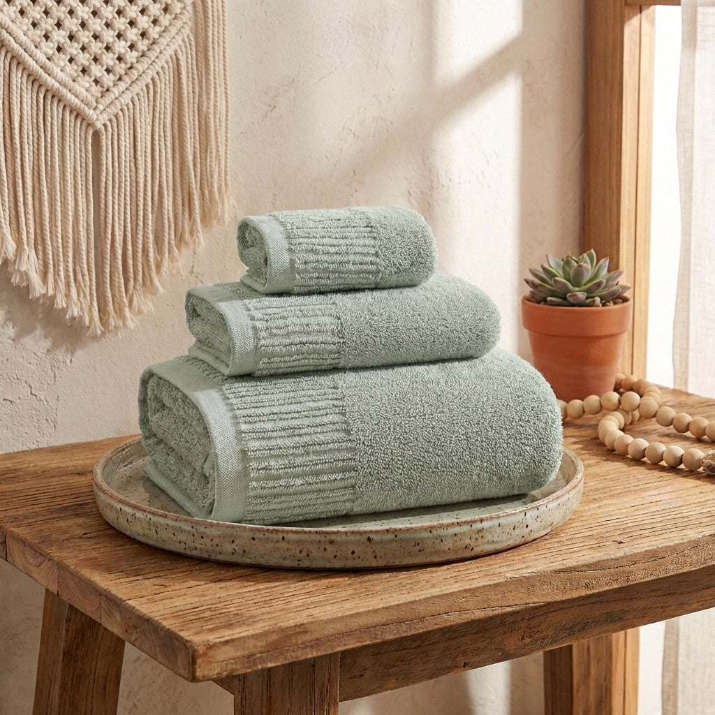 Luxury 100% Cotton Thickened Bath Towel Set | 3-Piece Spa Bundle