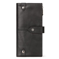 PureOnSkin Unisex Premium Fashion Personality Leather Wallet Low-Chemical Secure Buckle Wallet