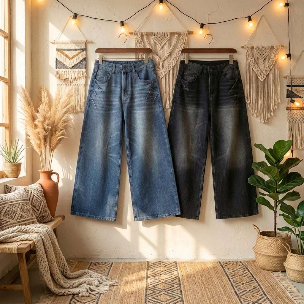 Summer Relaxed Fit Jeans | 100% Breathable Cotton Denim