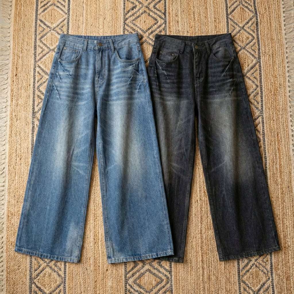 Summer Relaxed Fit Jeans | 100% Breathable Cotton Denim