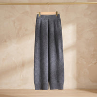 Women’s 100% Australian Merino Wool High Waisted Wide Leg Knitted Pants