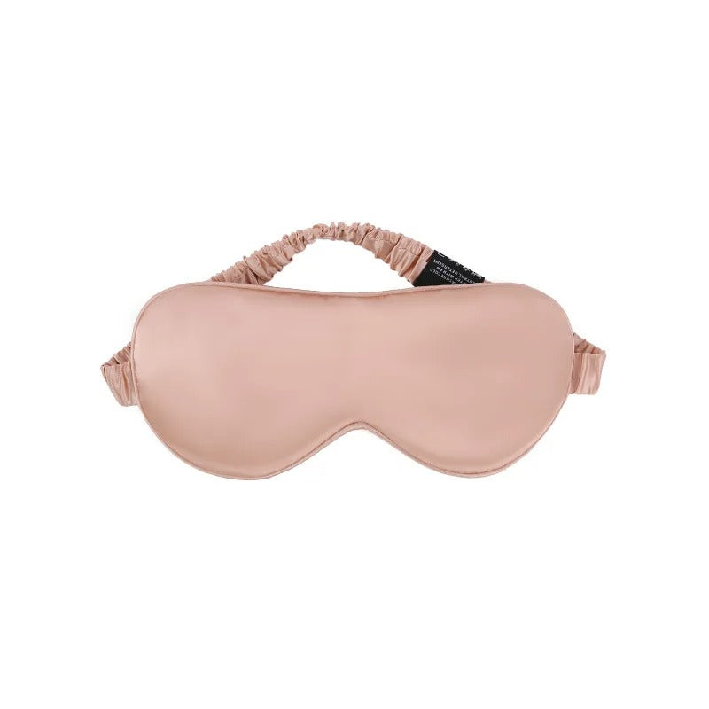 PureOnSkin 100% Mulberry Silk Double-Layer Sleep Eye Mask OEKO-TEX Certified – Pink