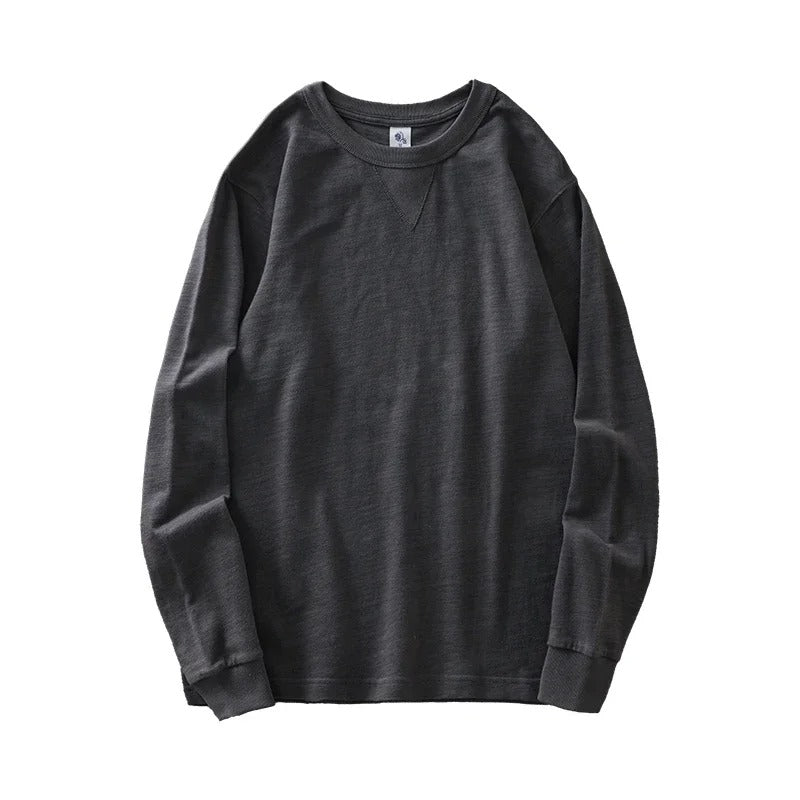 PureOnSkin 320GSM Heavyweight Pure Cotton Men's Long-Sleeve Oversize T-Shirt