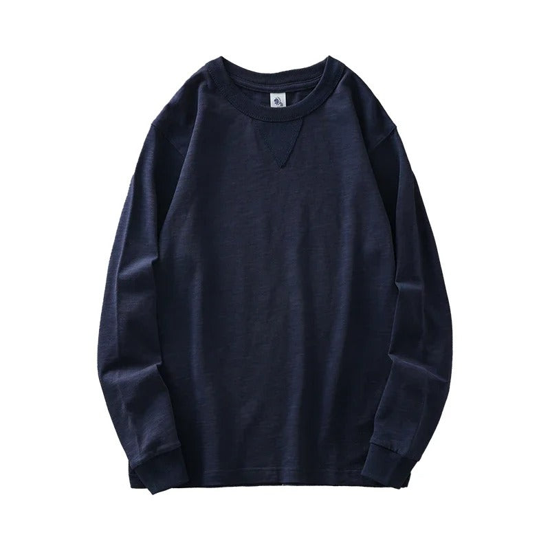 PureOnSkin 320GSM Heavyweight Pure Cotton Men's Long-Sleeve Oversize T-Shirt