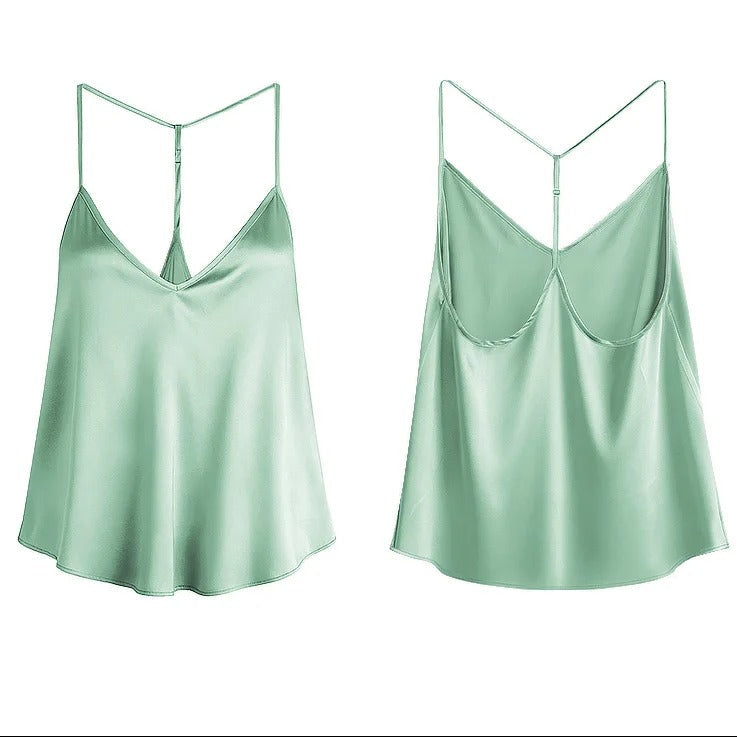 PureOnSkin Women's 100% Mulberry Silk Luxury Camisole Top