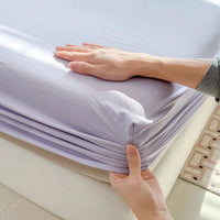 PureOnSkin 100% Pure Cotton Fitted Sheet with 360° Elastic Skirt