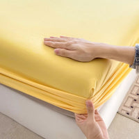 PureOnSkin 100% Pure Cotton Fitted Sheet with 360° Elastic Skirt
